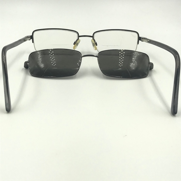 CALVIN KLEIN MAGNET CLIP-ON RECTANGLE SUNGLASSES - Picture 6 of 8